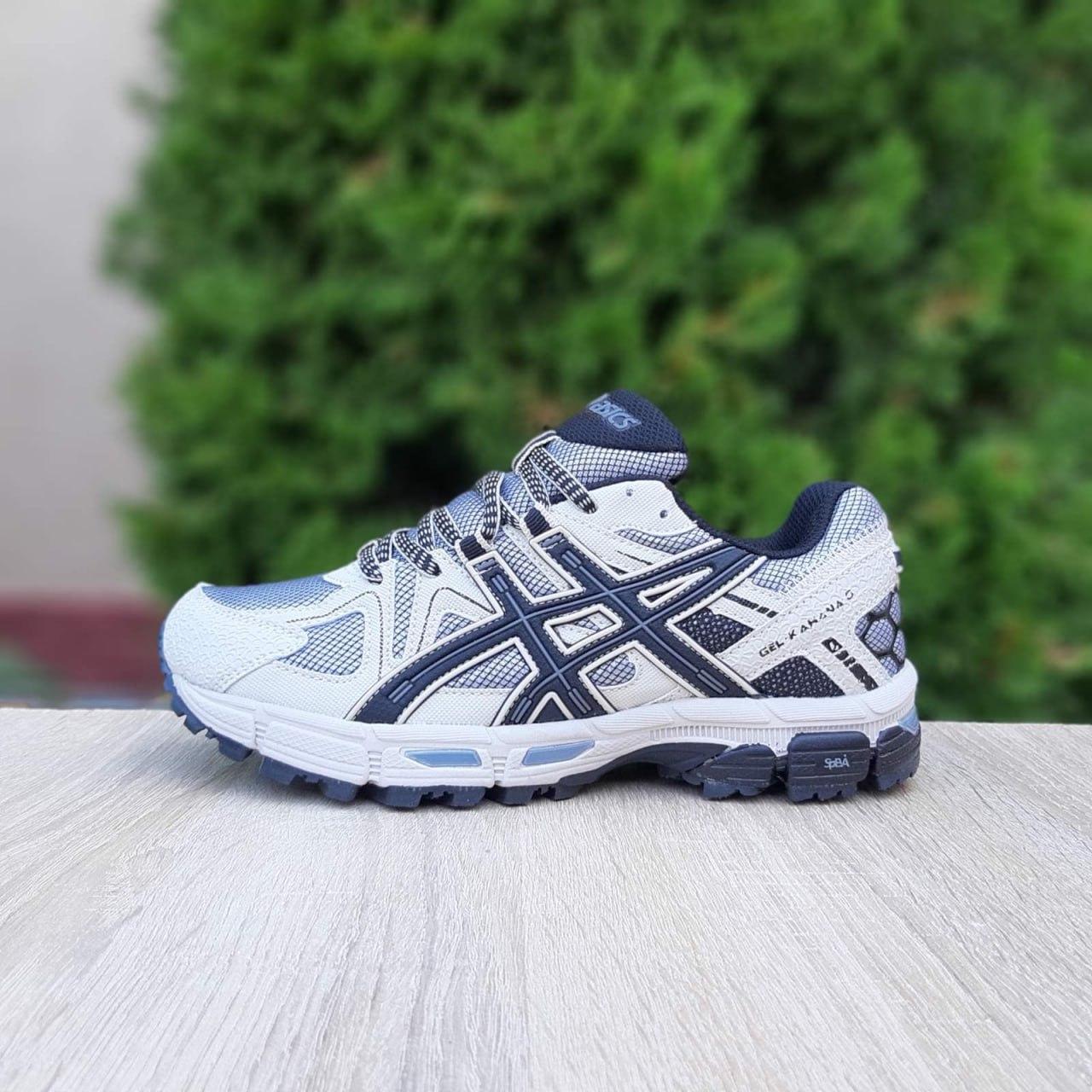 Чоловічі повсякденні кросівки Asics Gel-Kahana 8 (світло сірі з чорним) спортивні кросівки 11344 Асикс vkross