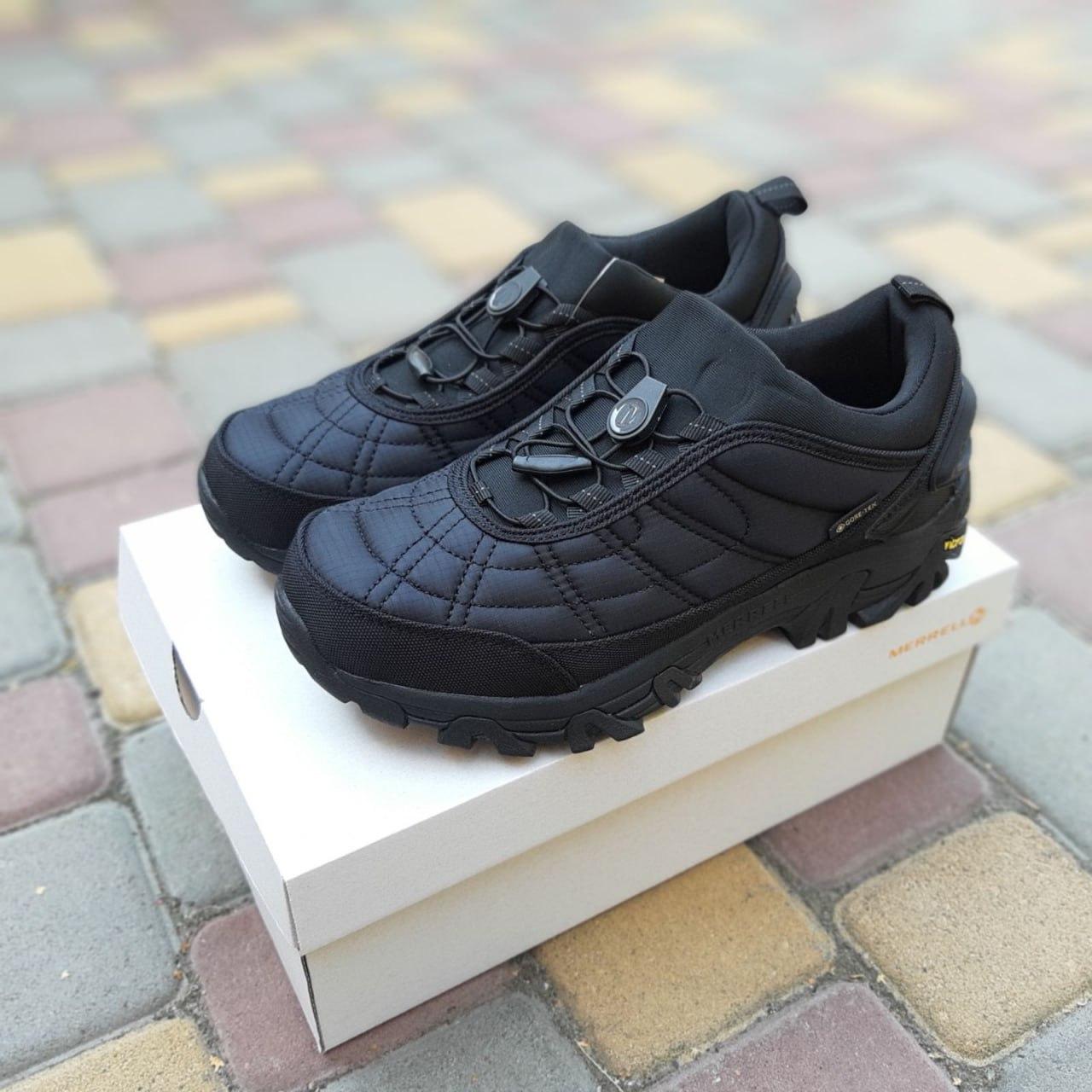 Чоловічі зимові кросівки Merrell ICE Cup MOC II (чорні) модні повсякденні кросівки 3977 Меррелл vkross