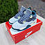 Чоловічі кросівки Nike Air Jordan 4 (сірі із зеленим) модні повсякденні кроси 10990 Найк vkross, фото 10