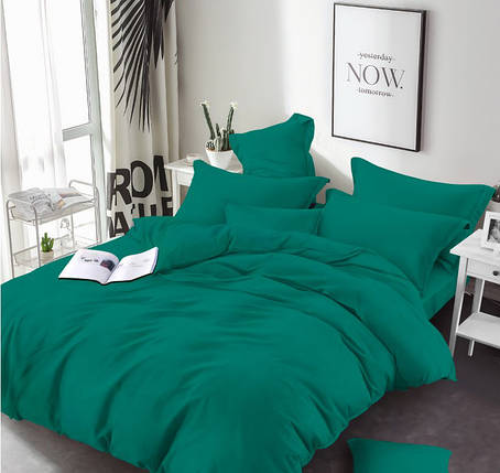 Зелена однотонна тканина 220 см бавовняна Бязь Gold Lux для пошиття постільної білизни, рулон 50 м, Пакистан, фото 1