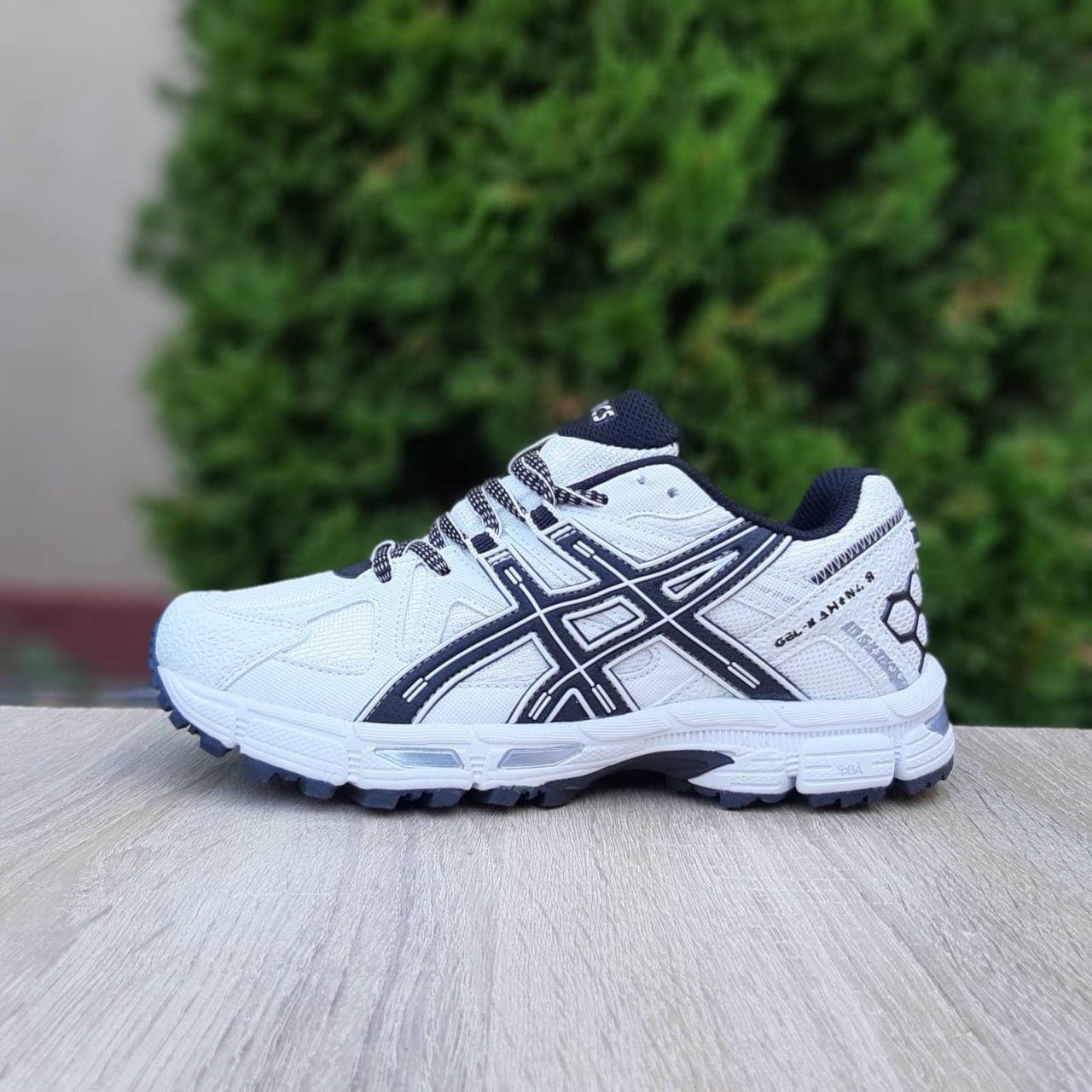 Жіночі повсякденні кросівки Asics Gel-Kahana 8 (білі з чорним) модні спортивні кросівки 21031 Асикс vkross