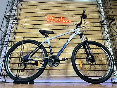 Велосипед гірський спортивний 26" Space Neptune DD FR 15 рама на зріст 145-160 см біло-синій