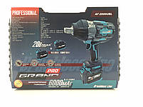 Гайковерт акумуляторний ударний GRAND AG-2000BL (безщітковий, 20 В/6,0 Ач, зарядне, кейс), фото 2