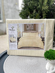 Євро комплект постільної білизни Primavara-айворі