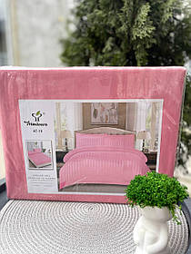 Євро комплект постільної білизни Primavara-рожева