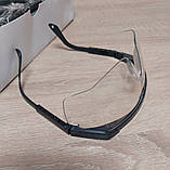 Захисні окуляри Werk 20002 прозорий пластик з регульованою висувною дужкою Боковий і верхній захист органів зору при роботах, фото 4