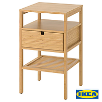 Приліжкова тумбочка IKEA NORDKISA 40х40 см Дерев'яна 604.476.77