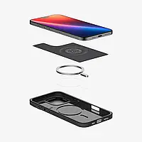 Чехол Spigen Optik Armor MagFit для iPhone 16 Pro (2024), ACS08149 - Matte Black, фото 6