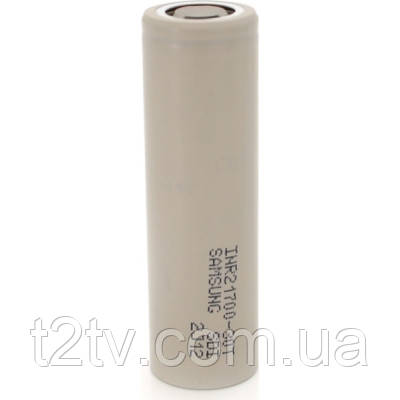 Акумулятор 21700 3000mAh, 7.2(14.4)A, 4.2/3.69/2.5V, Gray Samsung (INR21700(30T) / 28227)