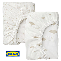 Набір простирадл для колиски IKEA ÄLSKVÄRD 41x75 см 2 предмети 305.264.02