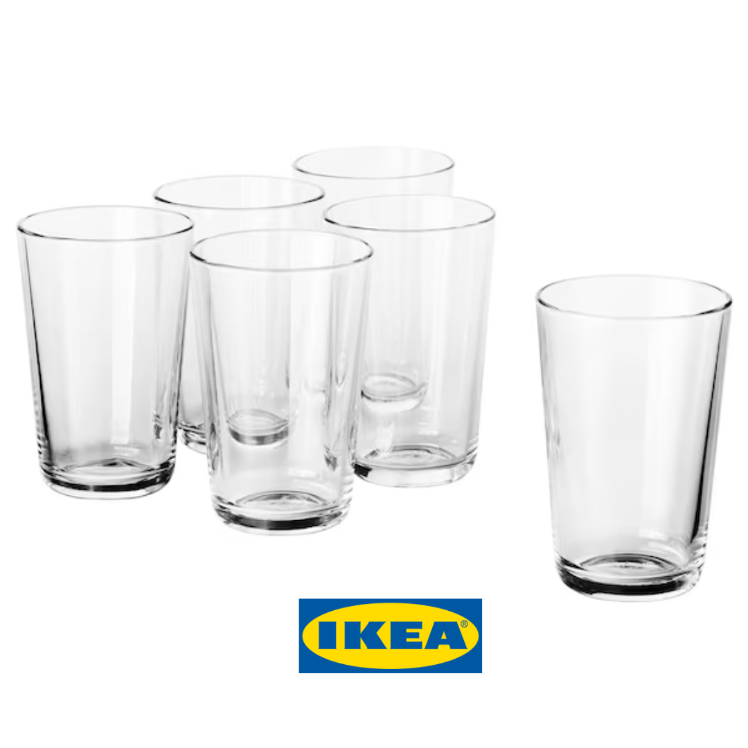 Набір склянок IKEA 365+ 6 предметів Прозорі 702.783.58