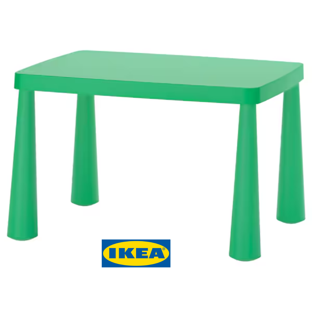Дитячий стіл IKEA MAMMUT Зелений 505.819.92