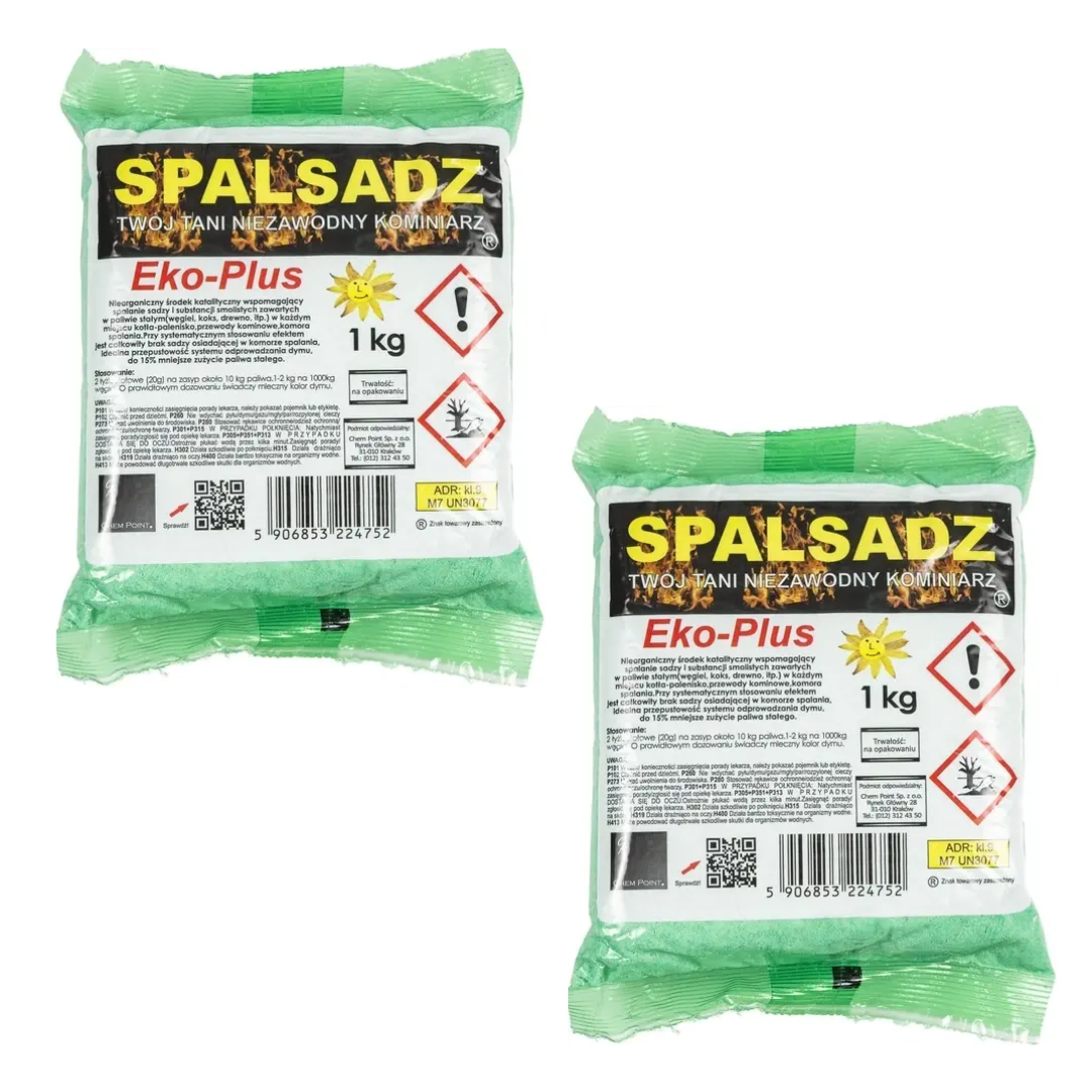 Засіб для чищення димоходів Spalsadz Eco-Plus Оригінал Польща 2 кг