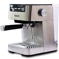 Кавоварка еспресо ріжкова Magio MG-453, 20 бар, з капучинатором, кавоварка для дому