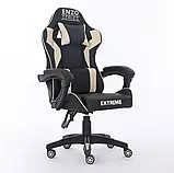 Комп'ютерне крісло ENZO 8 КОЛЬОРІВ НА ВИБІР Ігрове спортивне крісло з екошкіри + 2 подушки, фото 3