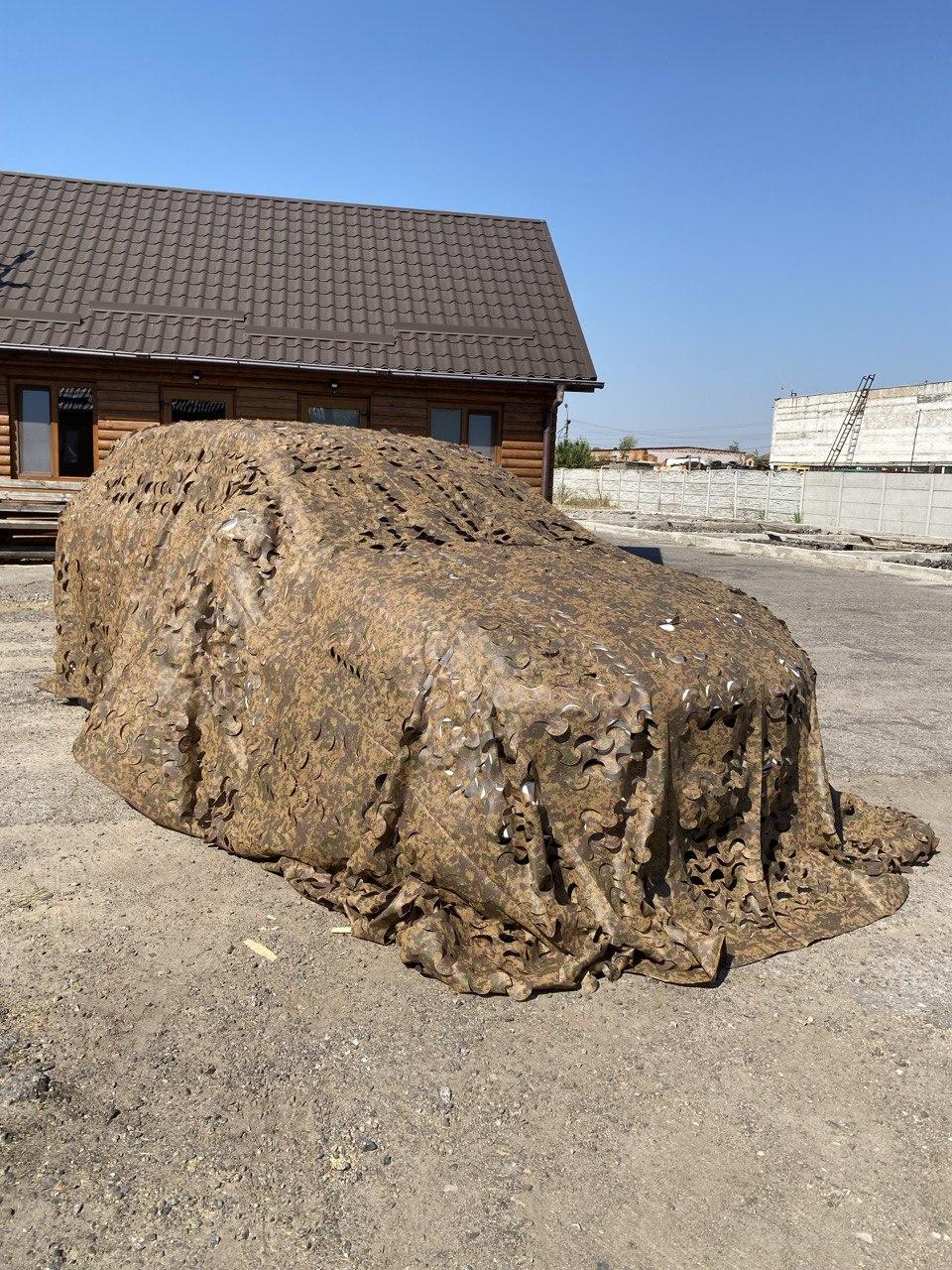 Сітка маскувальна осіння для автомобіля, пікапа, позашляховика та техніки. Колір "Осінь №2", фото 1