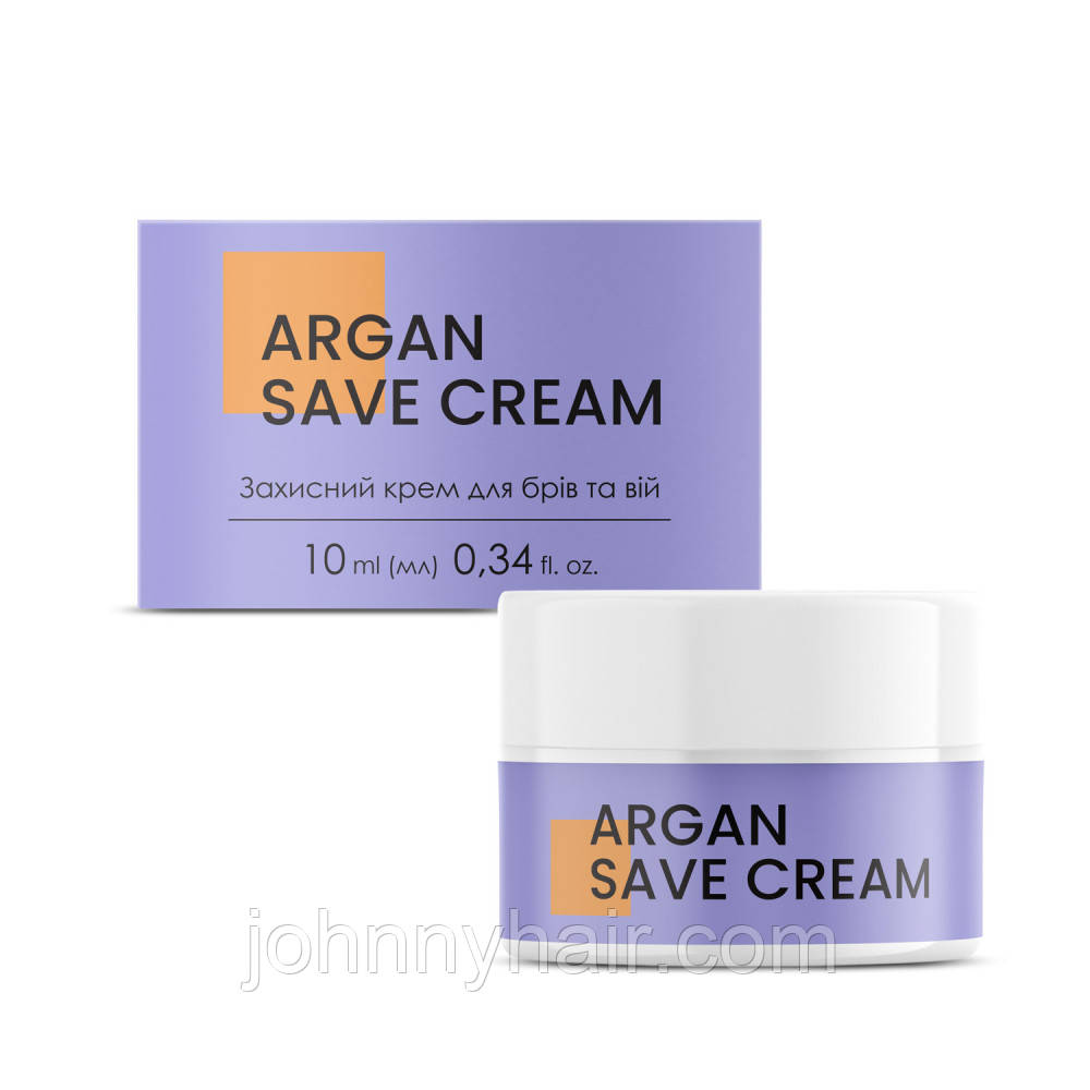Захисний аргановий крем для брів та вій Argan Save Cream Joly:Lab 10 мл, фото 1