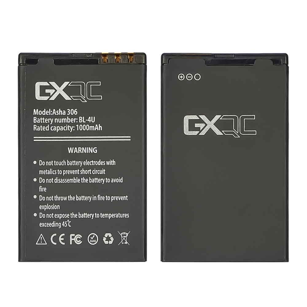 Акумулятор GX BL-4U для Nokia Asha 306/ 3120 Classic/ 5330/ 5730/ 6216 Classic/ 6600 Slide/ 8800 Arte/ 8800 Carbon Arte/ 8800 Go , фото 1