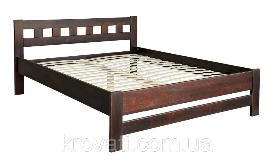 Ліжко дерев’яне 140 +внесок, Верона(дуб) Меблі Сервіс, Горіх