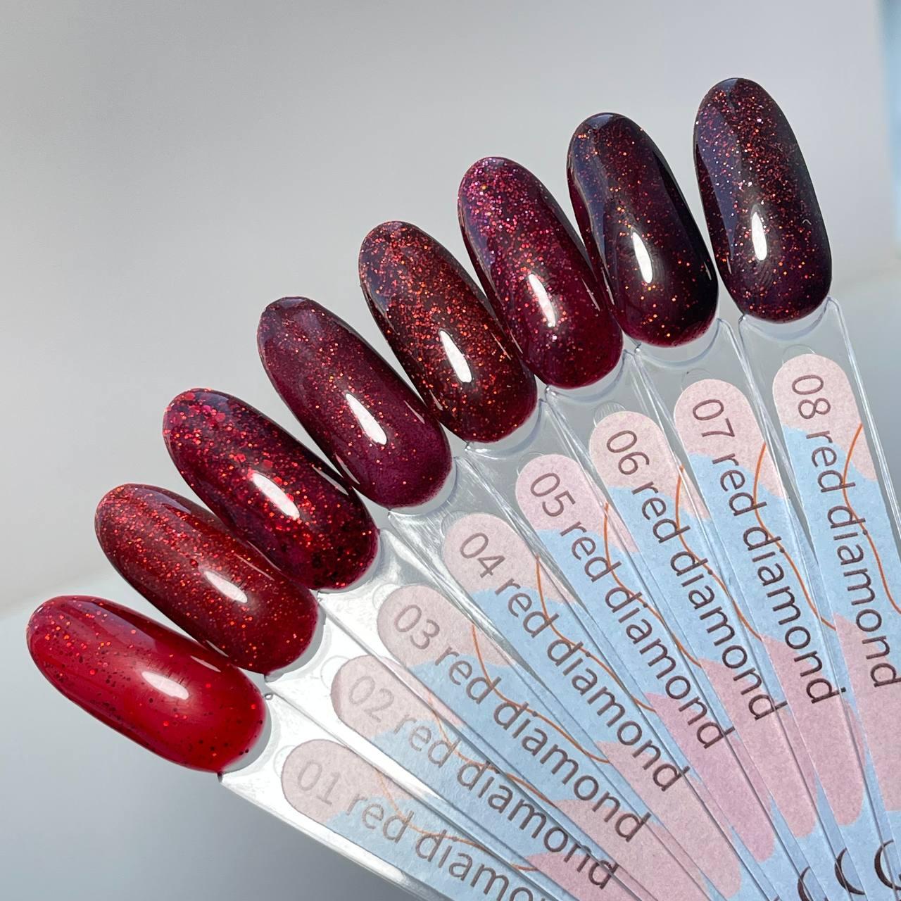 Гель лак GeliX  RED Diamond №2