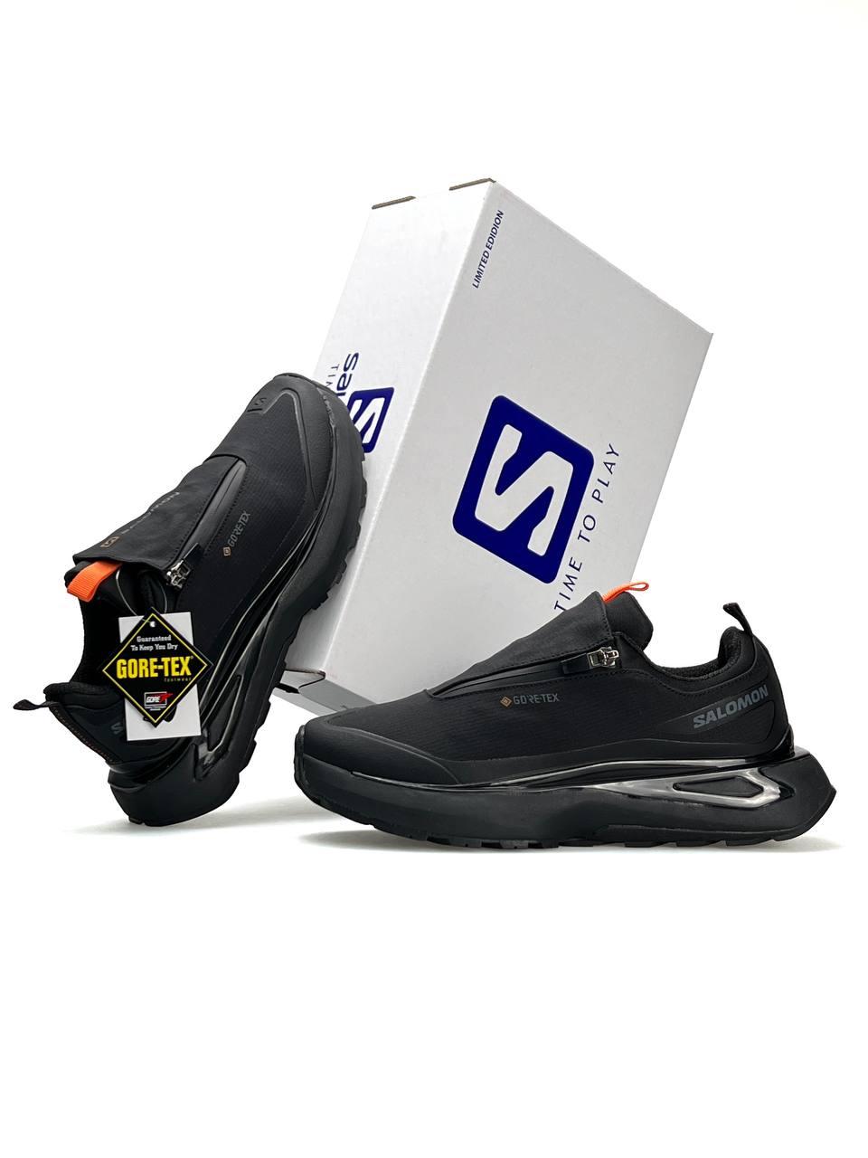 Чоловічі кросівки Salomon Odyssey ELMT Advanced Black Orange, кеди42 нейлон текстиль, Чоловіче взуття