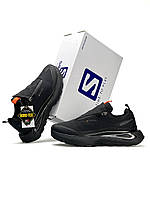 Чоловічі кросівки Salomon Odyssey ELMT Advanced Black Orange, кеди42 нейлон текстиль, Чоловіче взуття