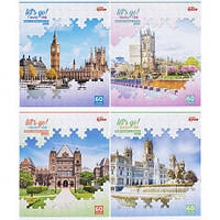 Від 12 шт. Зошит кольоровий 60 листів, клітина 3372N  купити дешево оптом в інтернет-магазині