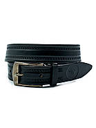 Дитячий ремінь Weatro 2,8 х 80 см Чорний dtsk-28mm-kоzh-034, фото 2