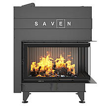 Камінна топка кутова SAVEN Energy Up 85х50х47R Black (17,0 kW) ECO, фото 3
