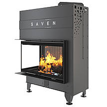 Камінна топка кутова SAVEN Energy Up 85х50х47L Black (17,0 kW) ECO, фото 4