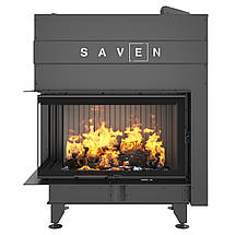 Камінна топка кутова SAVEN Energy Up 85х50х47L Black (17,0 kW) ECO, фото 3