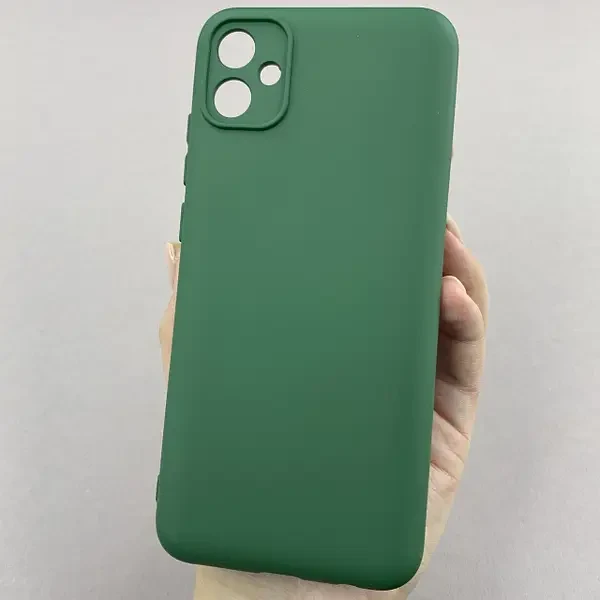 Чохол Silicone Case Samsung Galaxy A04e Темно-зелений, фото 1