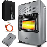 Інфрачервоний газовий обігрівач KESSER 4200W 35 x 42 x 74 см світло-сірий Німеччина