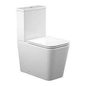 KVADRO SMART комплект : унітаз підлоговий з сидінням Soft-close + бачок (Змив Торнадо), фото 1