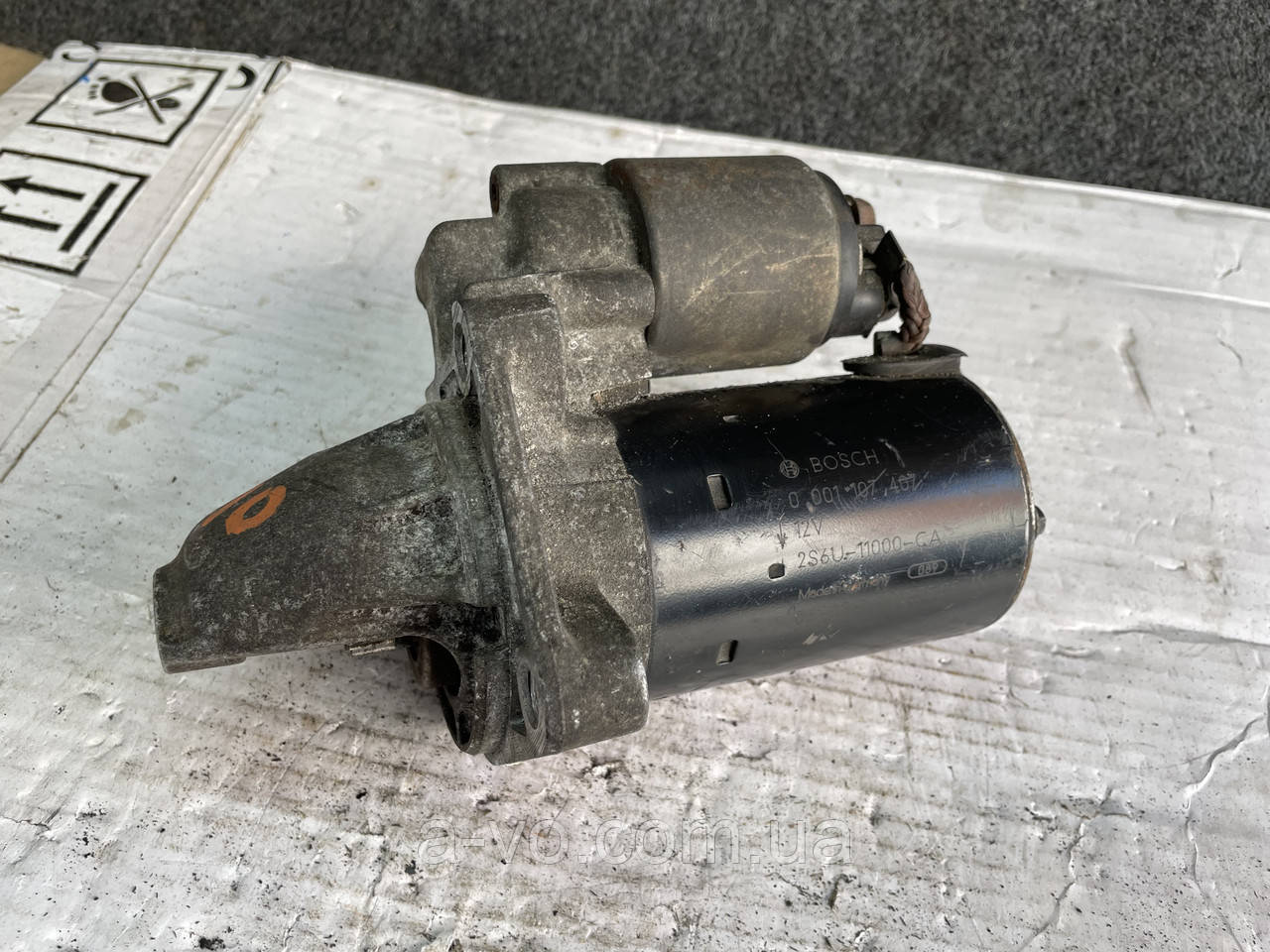 Стартер для Ford Fiesta, Fusion, 1.25, 1.4, 1.6, 2S6U-11000-CA, 0001107407, 10зуб, фото 1