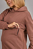 Худі для вагітних та годування MIRA SW-34.011 кавовий, фото 4