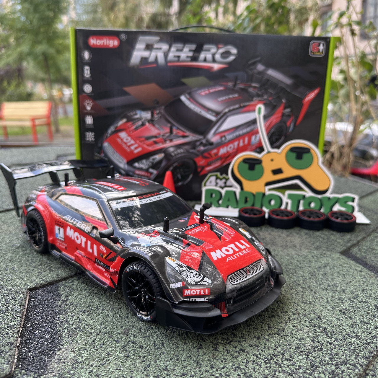 Дрифтова машинка на радіоуправлінні Nissan GT-R R-37 Червона | Машинка для дрифту на пульті управління | Дрифт машина, фото 1