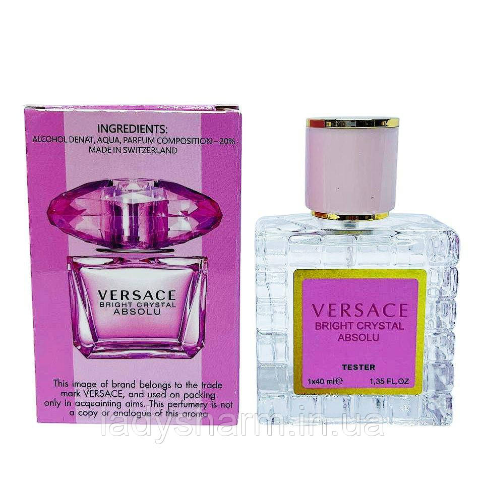 Tester VerSAce Bright Crystal Absolu 40 ml ( Версачі Брайт Крістал Абсолю), жіночі, фото 1