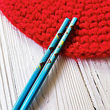 Багаторазові палички для суші Блакитні, фото 2