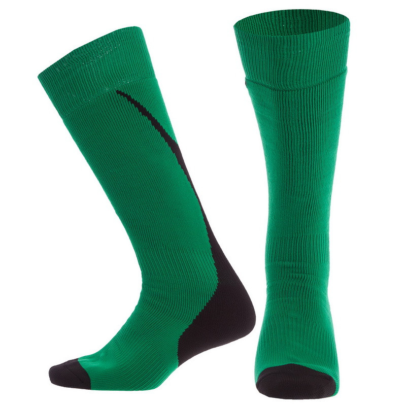 Гетри футбольні юніорські Zelart KS-04M ( розмір 32-39, колір зелений з чорним), фото 1