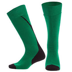 Гетри футбольні юніорські Zelart KS-04M ( розмір 32-39, колір зелений з чорним)