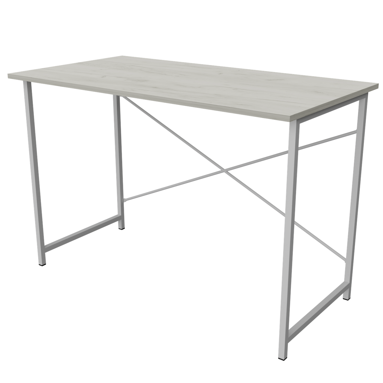 Білий сучасний письмовий стіл для дому та офісу Ґадж 100х55 Дуб Крафт Білий ДСП, каркас білий Neman, фото 1