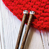 Багаторазові дерев'яні дитячі палички для суші Панда, фото 2