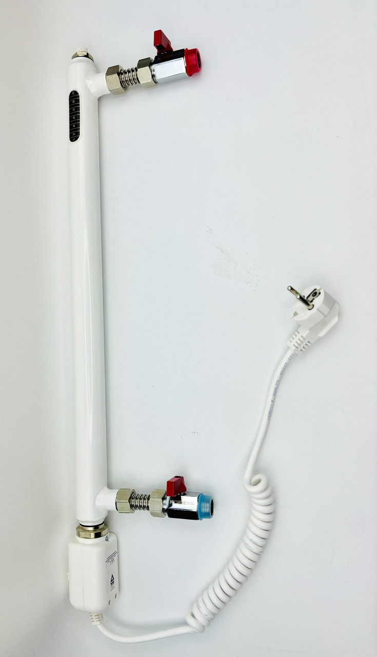 Тен для панельного радіатора G-ONE A.1200Вт термостат H=445 мм ( 1/2") Gladiator, фото 1