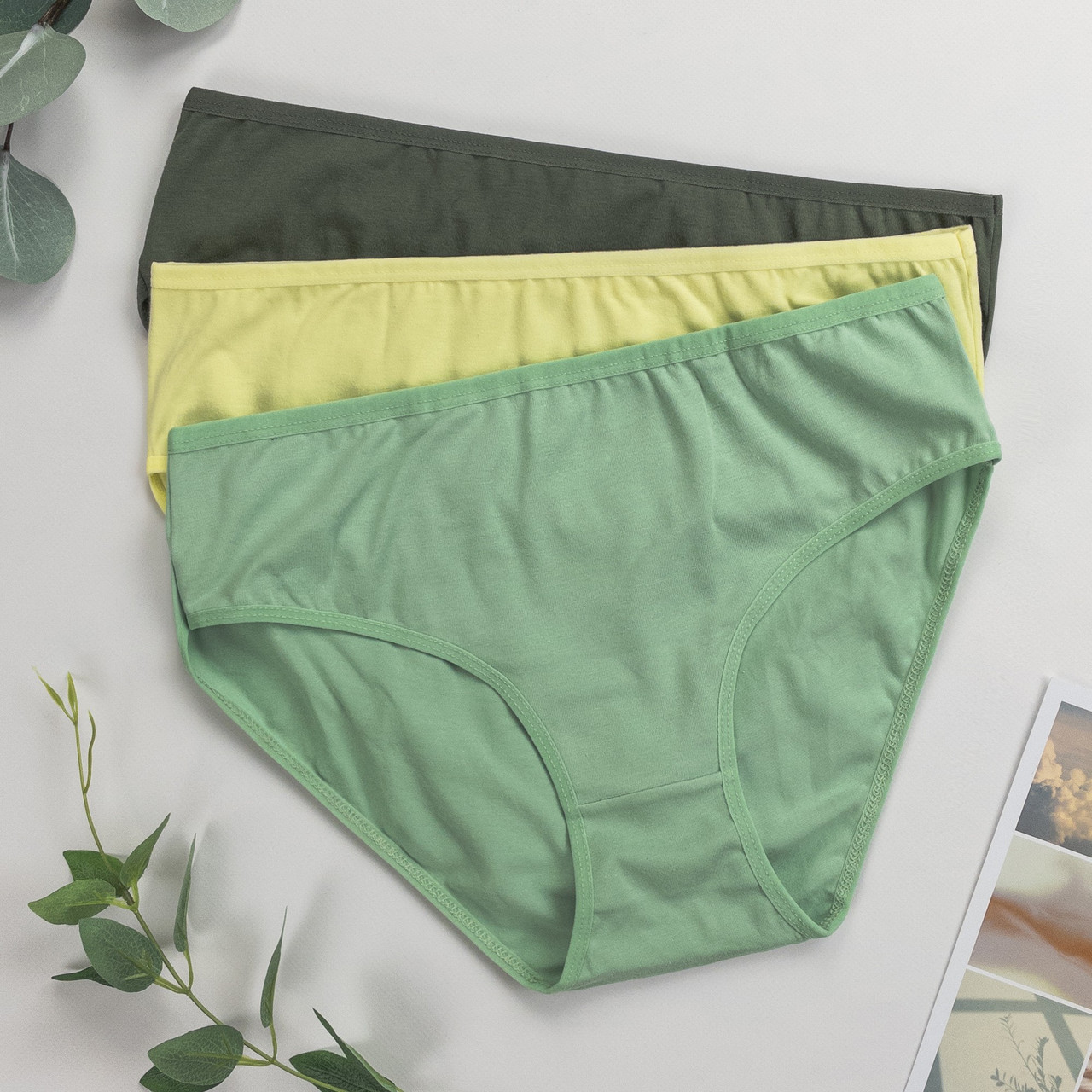 Трусики жіночі бріфи Dominant Туреччина трійки XL, 2XL | 3 шт.