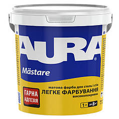 Матова фарба для стель і стін Aura Mastare, біла, 1л