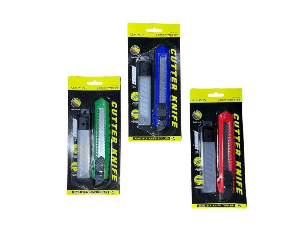 Ніж канцелярський с запасн. нож. на листі №AD130 (довжина леза 11 см) ТМ КИТАЙ BP, фото 1