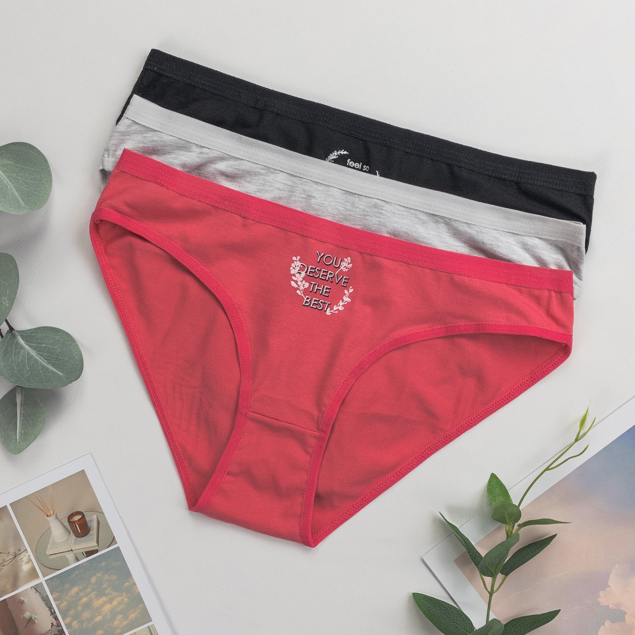 Трусики жіночі сліпи Dominant Туреччина трійки S, M, L | 3 шт.