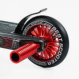 Самокат трюковий Best Scooter BS-99622, колеса PU 110 мм, висота 85 см, алюмінієвий диск і дека, пеги, фото 7