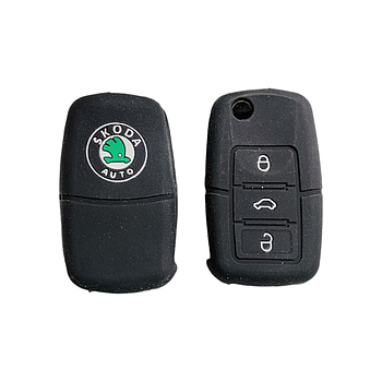 Чохол для ключа Skoda чорний